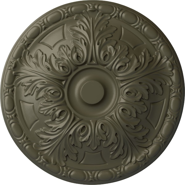 Ekena Millwork Granada Ceiling Medallion (Fits Canopies up to 4 1/4"), Hand-Painted Witch Hazel, 15 3/4"OD x 5/8"P CM16GAWHF - main